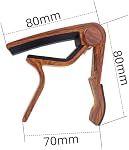 Pince,Picks de guitare couleur Rosewood Capo Accessoires acoustiques Capo Key Pince 5 Pcs Picks de guitare