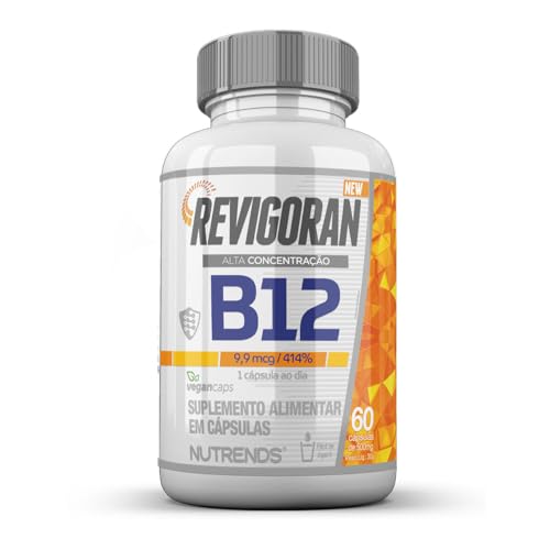 Nutrends Revigoran Vitamina B12 9 9Mcg Alta Concentração 60 Cápsulas