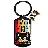 isiyu Teen Boy Birthday Coolest Gift for Boys 13th Birthday Gift for Lovers Son Kids Guys Level 13 Unlocked Christmas Easter Basket Teens Gaming Birthday Party Teenage Gifts Ideas