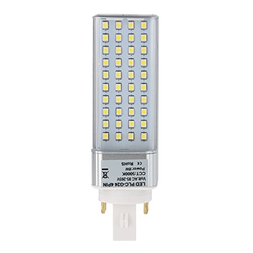 Hero-Led G24-40S-4P-Ww Rotatable Pl-C Lamp G24Q 4-Pin Led Cfl/Compact Fluorescent Lamp, 8W, 18W Equal, Warm White 3000K (Remove/Bypass The Ballast) #TOP12