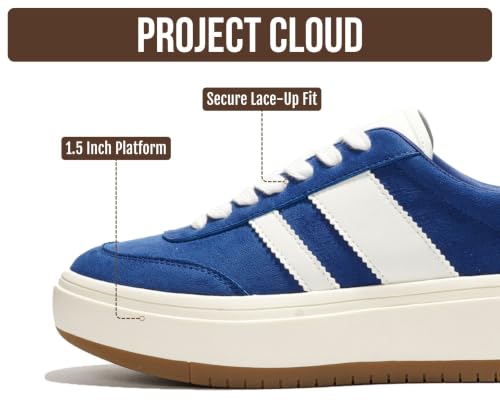 Image of Project Cloud Platform Sneakers for Women - Lightweight Memory Foam Insole Womens Sneakers - Non-Slip Fashion Sneakers for Women Footwear - Women's Fashion Platform Shoes (Nita)