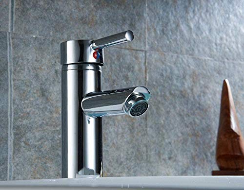 Robinet robinet d'argent mitigeur cascade eau chaude froide pour meuble vasque