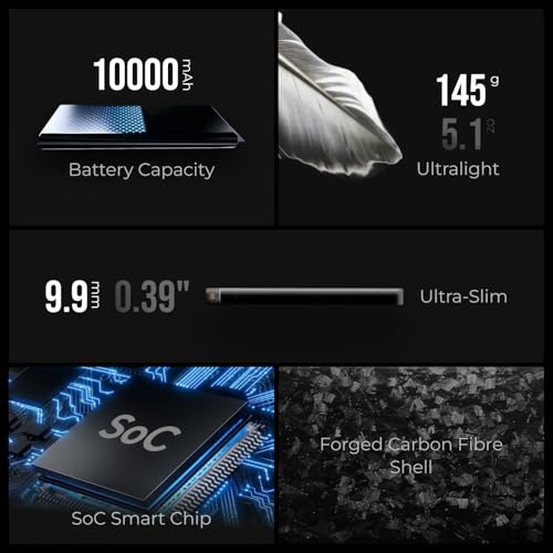 Image of FLEXTAILGEAR 10000mAh Power Bank, Ultra-Lightweight Outdoor Portable Power Bank, Outdoor Travel Fast Charging Waterproof Carbon Fiber, Slim USB-C Power Portable Charger Battery Pack for Phones