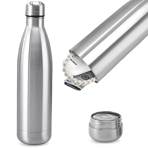 WANDGU Botella de Agua Segura con Compartimento Oculto Secreto: 750ML Contenedor Secreto Seguro, Contenedor Secreto Para Esconder Cosas, Botella de Agua de Acero Inoxidable para Senderismo, Gimnasio | Ya disponible en tu tienda friki favorita! En mundofriki.es!