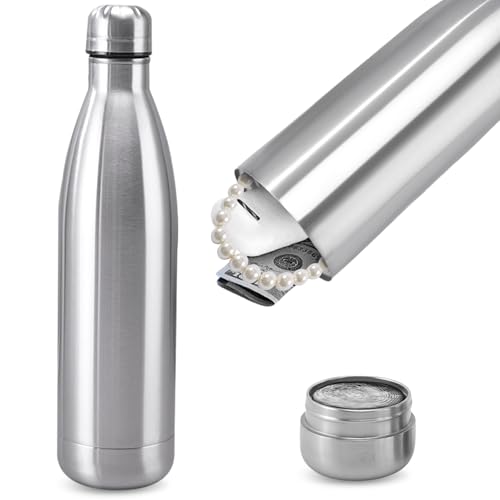 WANDGU Botella de Agua Segura con Compartimento Oculto Secreto: