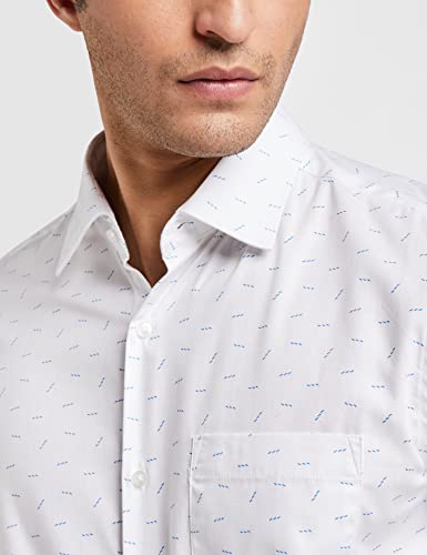 Image of Diverse Men's Cotton Printed Full Sleeve Regular Formal Shirt