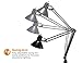 Bostitch Office VLF100 LED Swing Arm Desk Lamp with Clamp Mount, 36