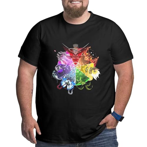 Helluva Boss T-Shirts, Plus Size T-Shirts for Teenagers and Adults, Comfortable and Loose Fit 4X-Large