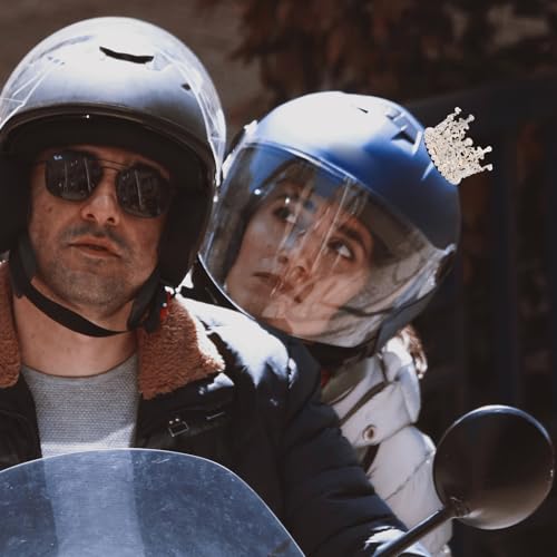 Cuernos para casco de moto IMIKEYA de plata evita diseño aburrido 6