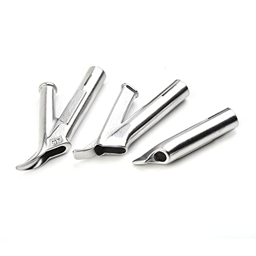 Suywt 4Pcs 5Mm Welding Tip Nozzles For Vinyl Pvc Plastic Sheet Hot Air Welding Round Triangular Speed Welding Nozzle+Tacking Nozzle thumb #1