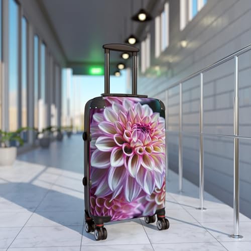 Dahlia Carry-On Suitcase, 22” H x 14” L x 9” W (small) with 4 swivel wheels, Polycarbonate, Floral, Weekend Luggage3