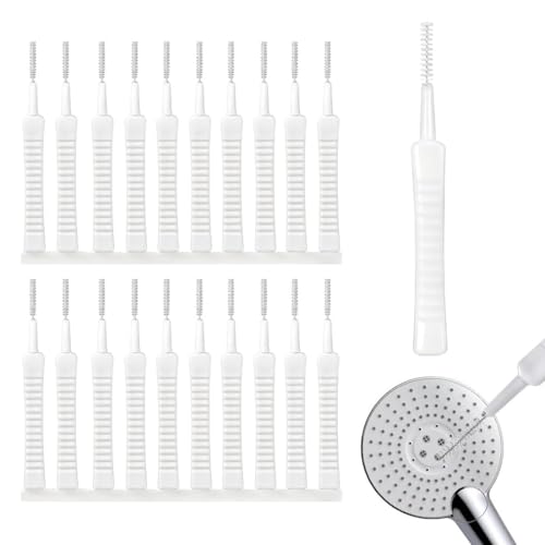 BDEPSTR Spazzola per Pulire Doccia,100 Pezzi Spazzola Pulizia Doccia,Spazzolas per la Pulizia dei Soffioni Doccias,Mini Spazzolas Pulizias,per Foro del Telefono,Tastiera,Bagno,Cucina