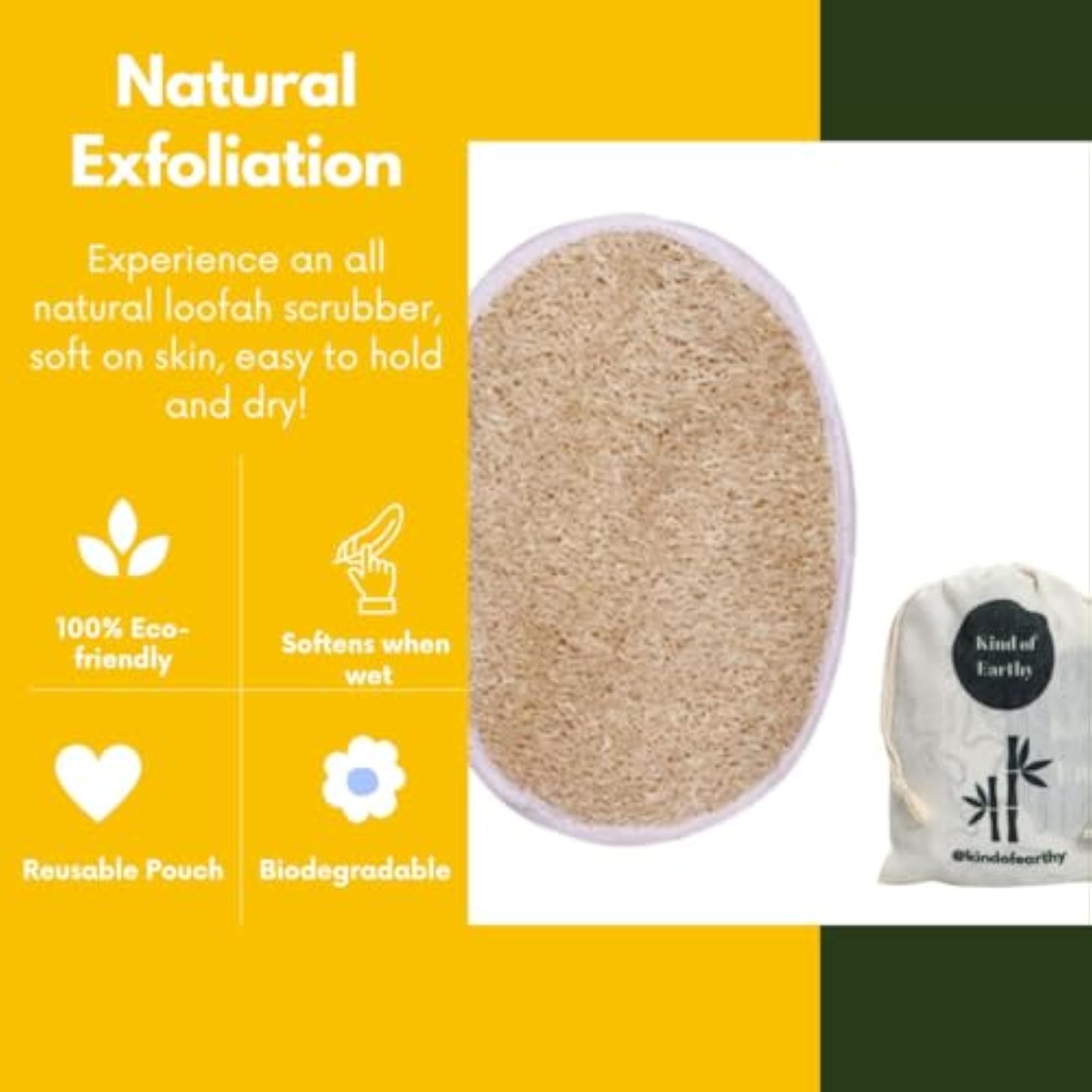 Natural Bath Loofah Organic Body Scrubber