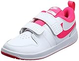 Strapazierfähiges Gewebe Nike Pico 5 Tennis Shoe, White/Hyper Pink, 35 EU