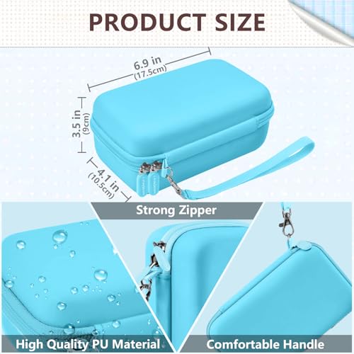 Image of Leayjeen Kids Camera Case Compatible with Cimizi /Gofunly /Aasonida /CAMCLID /LETSHAHA Kids Instant Print Camera, Kids Instant Camera for 1080P Printed Photos,Birthday Gifts for Kids-Blue(Case Only)