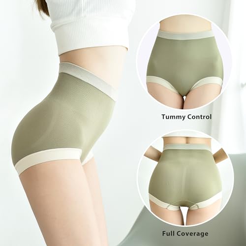 Women's High Waisted Underwear Tag Free Soft Highly Elasticity Two Size(M/L) 6-Packs2