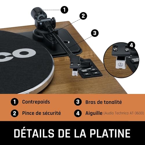 Lenco Ls-410Wa – Platenspeler Met Bluetooth – 4 Ingebouwde Speakers – Extra Naald – Hout (Ls-410Wa) - Les Beatles, Paul McCartney, John Lennon, RIngo Starr, George Harrison Lenco Ls-410Wa - Platenspeler Met Bluetooth - 4 Ingebouwde Speakers - Extra Naald - Hout (Ls-410Wa) – Image 3