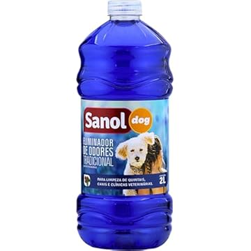 Sanol Dog Eliminador De Odores Para Cães E Gatos Tradicional 2 Litros Azul