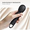 MANFLY Rechargeable Travel Mini Massage Tool, Waterproof Handheld Quiet Massager (Deep Black) #1