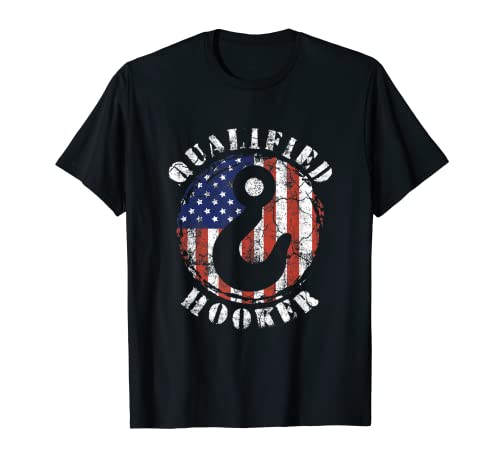 Puta calificada - Estrellas y rayas de la bandera americana Camiseta