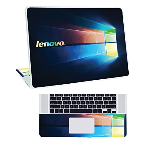 Image of Pattern L2 Top+Wrist Pad Vinyl Laptop Skin /Sticker /Cover for 17 to 17.3 Inches Laptops Laminated-Removable-HD Quality Compatible for Lenovo.(16.5x11 Inches)