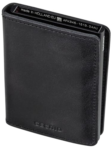 Image of Secrid Slim Wallet Original Leather With Rfid Safe Card Case