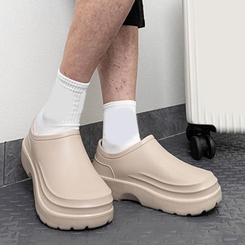 Zuecos de trabajo antideslizantes para cocina y calzado cómodo de hombre para chef 3