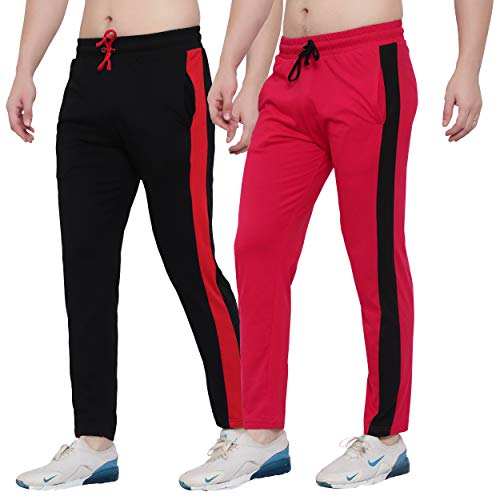 Image of FASHA Men's Cotton Track Pant | Men's Casual Wear Trousers Pack of 2