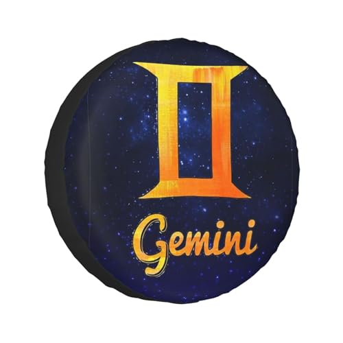 Gemini Zodiac Sign Spare Tire Cover Universal Fit for