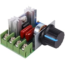 FTVOGUE 2000W Controlador de velocidad del motor de CA 50-220V 25A Regulador de voltaje ajustable Regulador electrónico Regulador del termostato