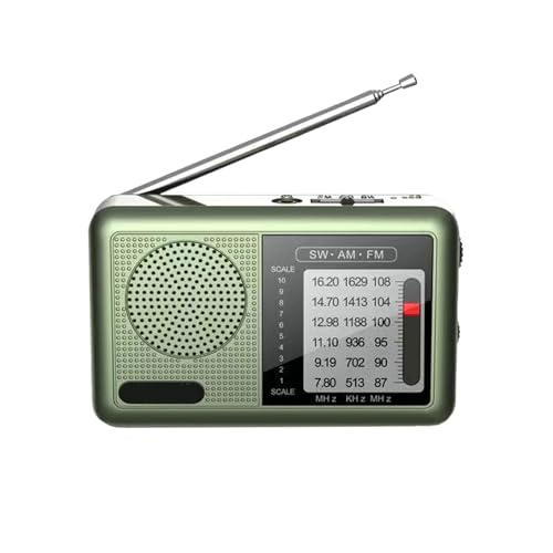 Radio Portable - Petite Radio FM AM avec Batterie Rechargeable - Radios Utilisation Très Facile Para Musique, Actualités, Salle De Bain, Cuisine