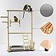 TiSkying Papagei Vogel Spielplatz, Papageien Playstand Papageien Spielstand Vogel Spielplatz Holz Barsch Gym Vogelständer Laufstall Leiter mit Feeder Cups Nymphensittiche,