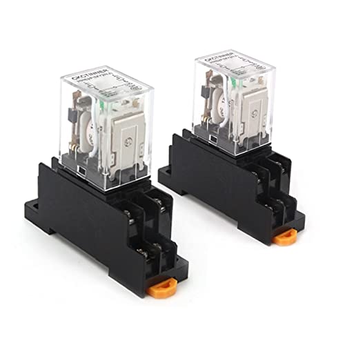Relais intermédiaire HH52P DC 24V avec embase PYF08A à 8 broches