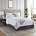 Nestl Dark Purple Bed Skirt Queen Size - Queen Bed Skirt 14 Inch Drop - Brushed Microfiber Bed Skirts - Hotel Quality Pleated Bed Skirt - Shrinkage & Fade Resistant