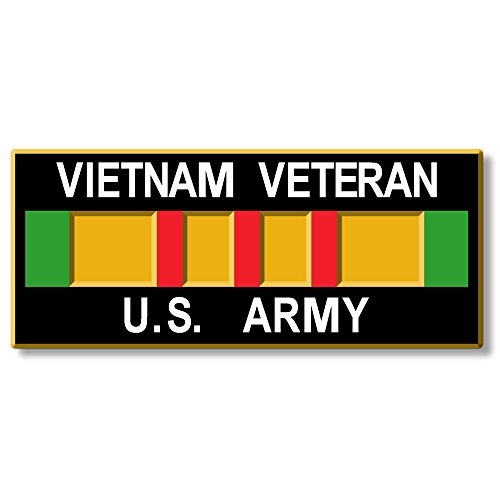 Imán decorativo Vietnam Army de caucho 3D 3.5" x 1.5" miniatura 1