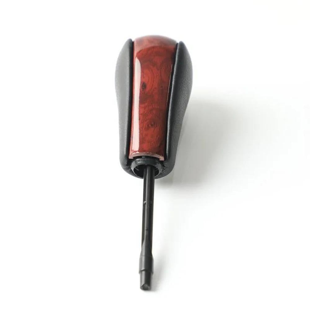 Sxqpocar Long Wood Grain Automatic At Gear Shift Knob Stick For Bmw E81 E82 E87 E90 E91 E92 E93 E36 E38 E39 E46 For Z4 Shift Lever Head(Long Wood Grain)