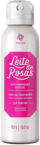 Linha Sem Perfume Leite de Rosas - Desodorante Antitranspirante Aerossol 90 Ml - (Leite de Rosas Collection - Antiperspirant Aerosol Spray Deodorant 3.04 Fl Oz)