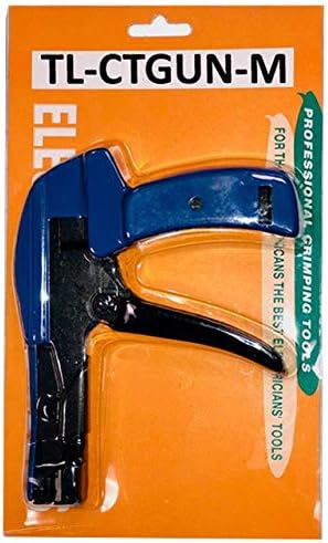 Electriduct Cable Tie Gun Zip Tie Cutting and Fastening Tool with Adjustable Tension for Nylon Cable Ties with Flush Cut