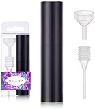  Riempibile Bottiglia Atomizzatore di Profumo Mini Bottiglia di Spruzzo Vuota di Profumo Rinfrescante Portatile con Imbuto e Pipetta, 10ml (Nero)