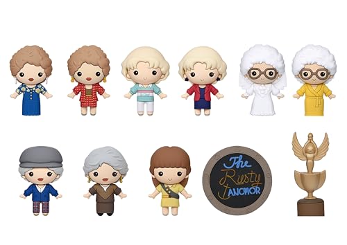 Golden Girls 3D Foam Bag Clip Series 8 Blind Bag (ONE Random Figure) ABC Character Keychain/Backpack Accessory | Official Licensed Merchandise