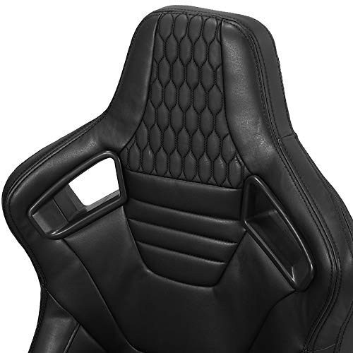 Modifystreet 1 Pair Universal Main Black Pvc Leather Reclinable Racing Bucket Seats #TOP5