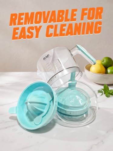 Image of Electric Citrus Juicer 400ML, Mini Automatic Orange Juicer and Lemon Squeezer, Portable Fruit Juice Extractor with Measuring Jug, Compact Kitchen Appliance