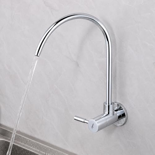 Image of Aquieen Wall Mounted RO Water Purifier Tap for Kitchen | SS 304 Stainless Steel RO Faucet | Chrome Finish