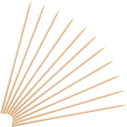 Minisland 8" Bamboo Skewers, 3mm, 100 Count