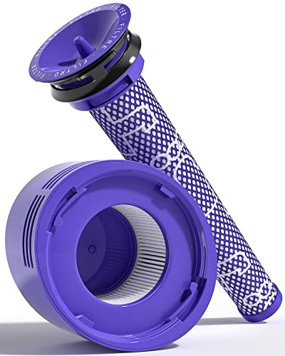 BluePower Ersatz für Dyson V6 V7 V8 Filter, Ersatz für HEPA Staubsauger, 1 Post & 1 Pre Cover