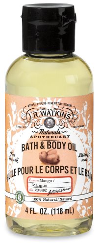 J.R. Watkins Bath & Body Oil, Mango, 4 Ounce (Pack of 6)