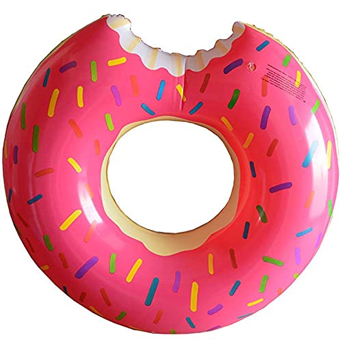 Fasmov Donut Pool Float, Gigantic Pink Donut Inflatable, Pink