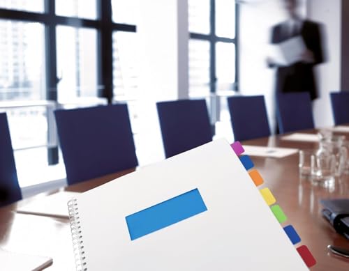 Post-it Index Strong, Blau und Grün, 2 Blöcke, 25,4 mm x 38,1 mm, 8 Blatt pro Block - Extrastarke Haftstreifen für Dokumente und Informationen