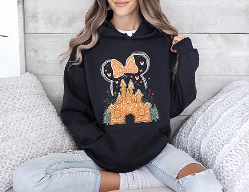 Gingerbread Castle Sweatshırt, Christmas Castle, M.ickey Family Shirts, Xmas Castle 7