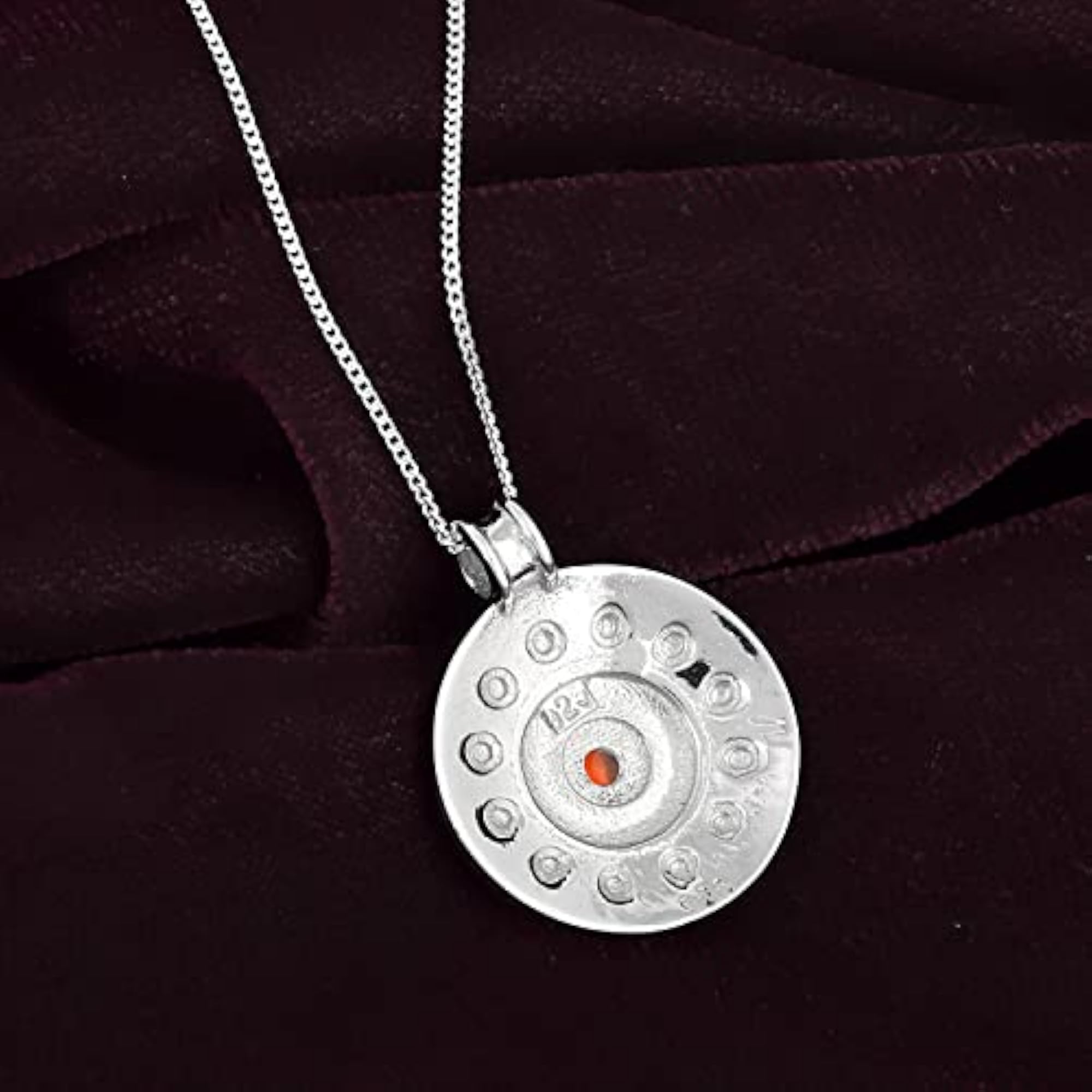 Women's Elegant Carnelian 925 Sterling Silver Pendant